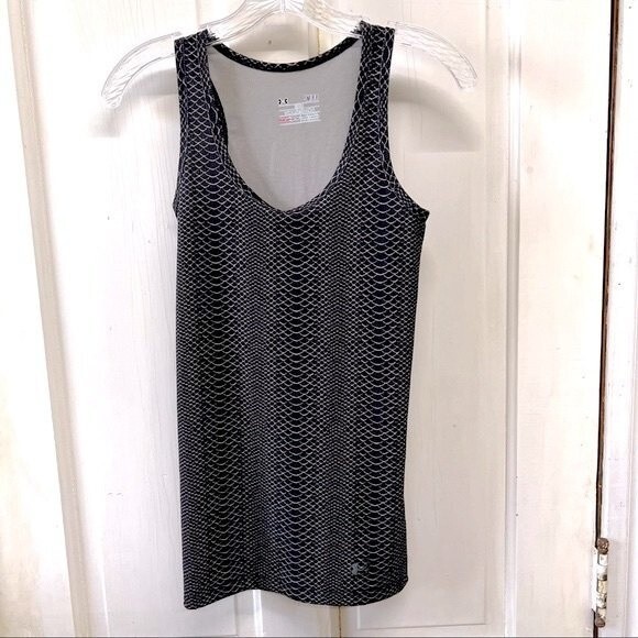 Under Armour heat gear fitted snake print athletic tank top women's small - Picture 1 of 4